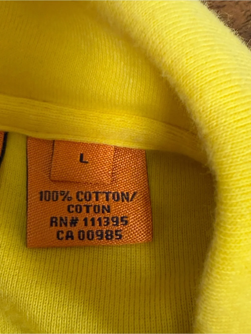 Tory Burch Yellow Button Polo Top Large Preppy Luxury Cotton Shirt - Picture 8 of 11